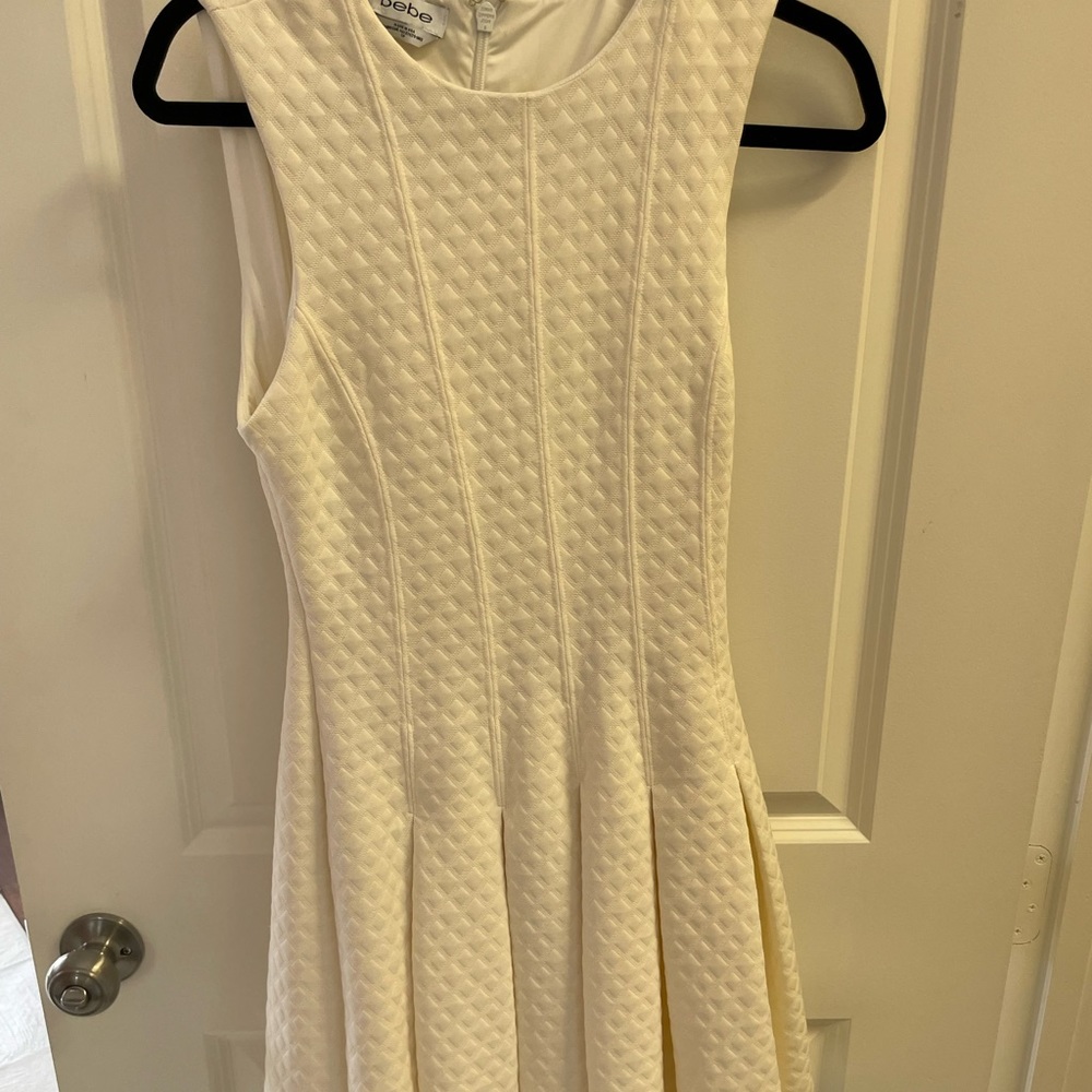 Bebe off white dress